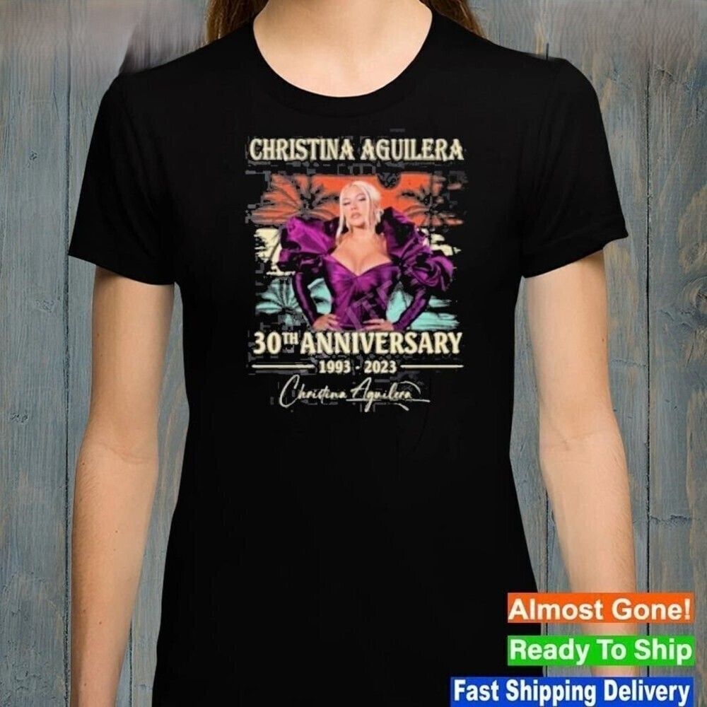 Christina Aguilera 30th Anniversary Pop Music Fan TShirt